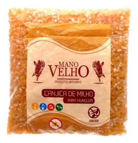 Kit 2x: Canjica Amarela De Milho Natural Mano Velho 500g