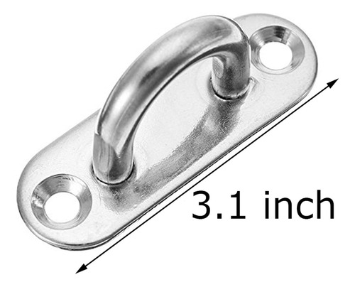 15 Ganchos De Techo De Acero Inoxidable 304 De 1,8 Pulgadas