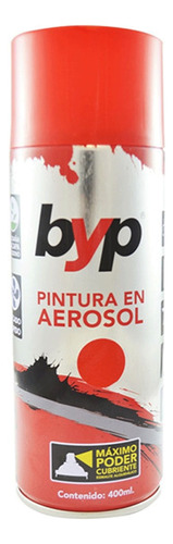 Pintura Aerosol Esmalte Acrílico Byp Escarlata 400ml