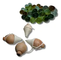 Comprar Kit 40 Bolinhas De Gude Com 4 Piões De Madeira E Fieiras 