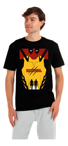 Playera Deadpool Vs Wolverine Diseño 06 Superheroes Beloma