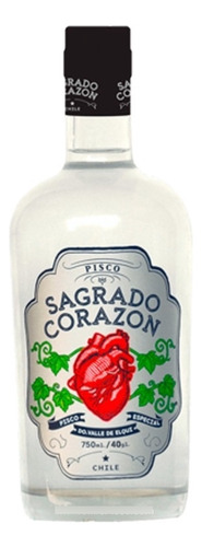 Pisco Sagrado Corazon 40° Transparente 750cc / Chilepisco