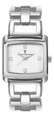 Relógio Feminino Jean Vernier Prateado Jv01253