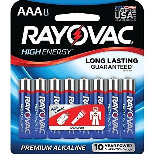 Baterías Aaa Rayovac Paquete De 8