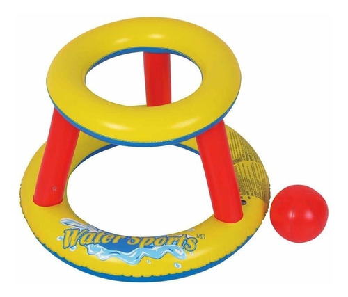 Set Basquet Inflable Flotante Aro Y Pelota Jl077211npf