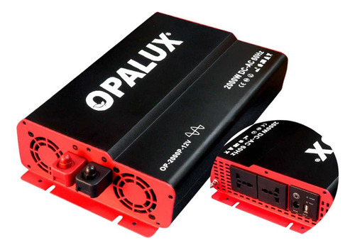 Inversor De Voltaje De Onda Pura 2000w 12v Op-2000p-12v