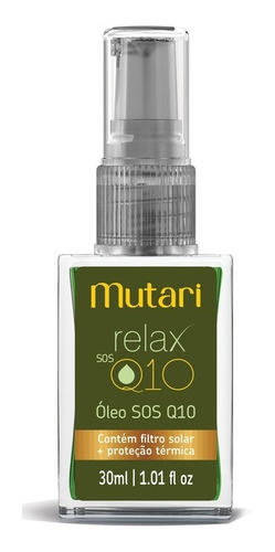 Óleo Relax Sos Q10 Proteção Térmica E Solar Mutari 30ml