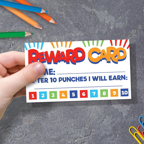 50 Fun Reward Punch Cards For Teachers And Students - C...