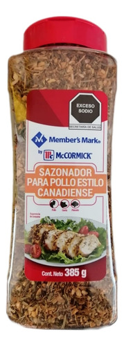 Sazonador Pollo Estilo Canadiense Member's Mark By 385 G