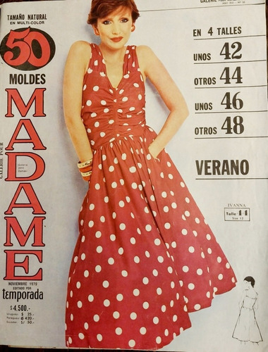 Revista Madame Verano De 1979 Con 50  Moldes