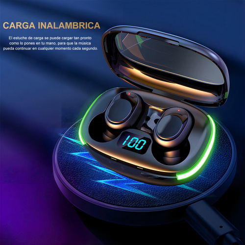 Audífonos Inalámbricos Bluetooth Función Carga Inalámbrica