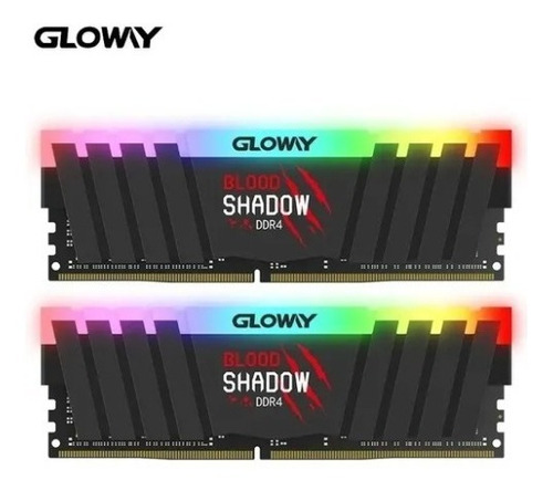 Imagem 1 de 3 de Memória Ram Blood Shadow Rgb Ddr4 3000mhz Gloway 2x8gb