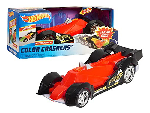 Juguete Motorizado Hot Wheels Color Crashers Hitech Missile