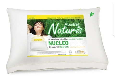 Almohada Naturis Nucleo Espuma Hipersoft 70x45 Fiberball 