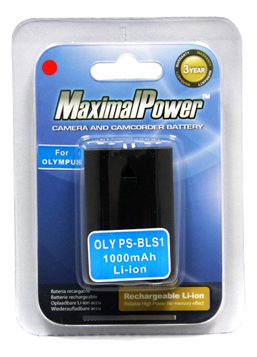 Maximal Power Db Oly Bls-1 - Batería De Repuesto Para Cám.