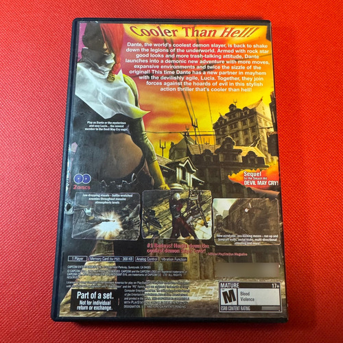 Devil May Cry 2 Play Station 2 Ps2 Original (Usado)