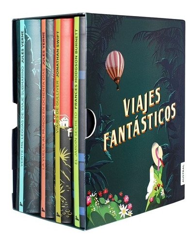 Estuche Viajes Fantásticos Pack 4 Libros - Julio Verne