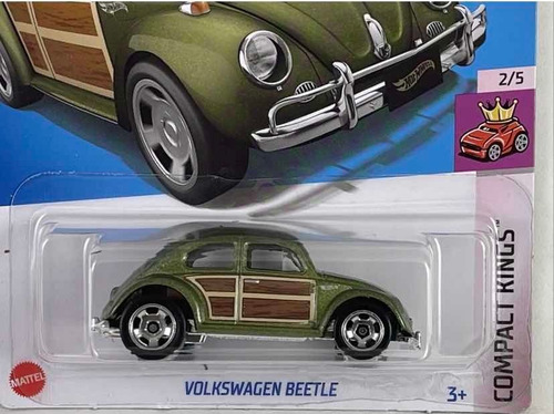 Imagen 2 de 3 de Volkswagen Beetle Hot Wheels Escala 1/64 Compact Kings