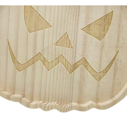 Plato De Calabaza De Halloween Bandeja De Madera Calabaza