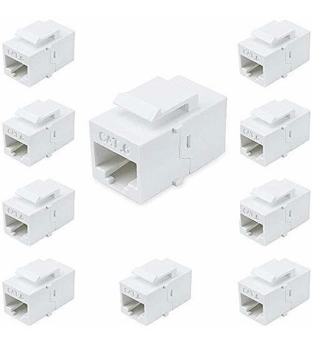 Victek Hembra A Hembra Cat6 Keystone Rj45 Acopladores, Paque