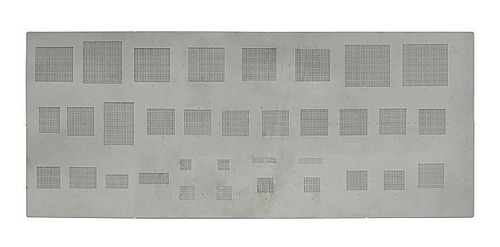 Imagen 2 de 2 de Stencil Bga Reballing Universal 33 En 1