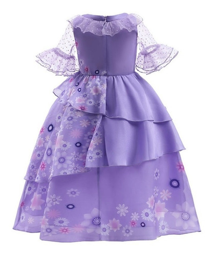 Fantasia Vestido Infantil Isabela Madrigal Filme Encanto