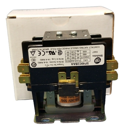 Contactor Shihlin Electric 2 Polos 40amp 208-240v 