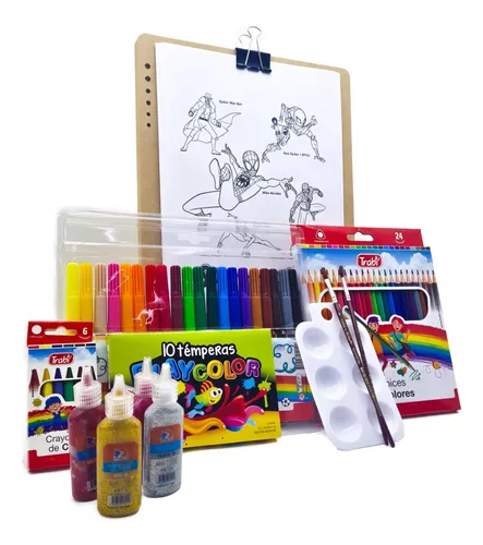 Kit de Herramientas y Témperas para niños 