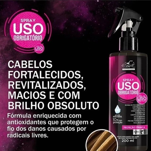 Imagem 7 de 10 de Protetor Térmico Capilar Spray Uso Obrigatório Bel Kit