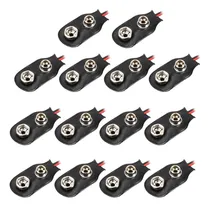 Comprar 14pcs Dc 9v Clip Bateria Tipo I Conector Hebilla Cuero Cable