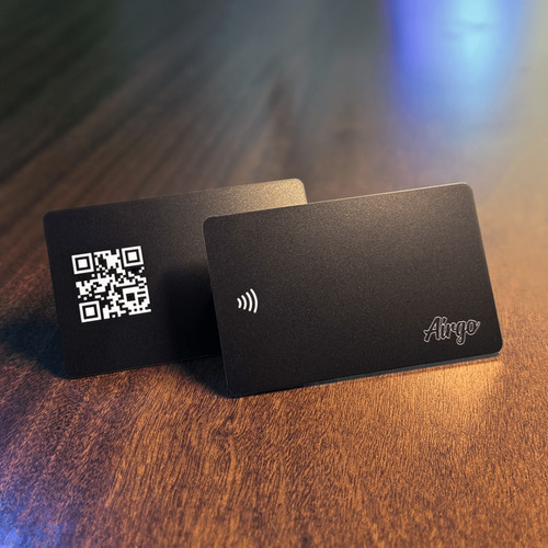 Kit Tag Airgo Nfc + Cartão Black Visita Digital Aproximação