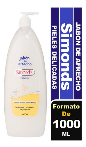 Simond's Baby Care Jabón Líquido Valvula 1 Lt Elige Formato