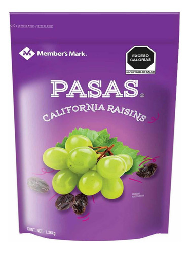 Uva Pasa Members Mark Pasas 1.36kg Envío Gratis