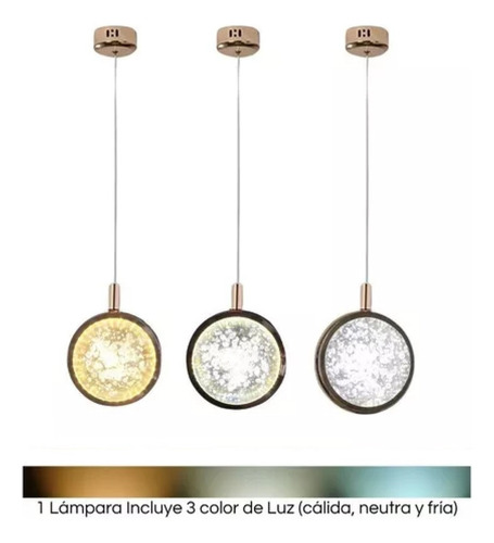 2 Pendentes Cristal Bolhas Led 3 Cores Gold Saturno Esfera
