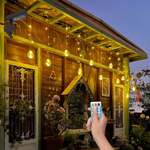 Una Tira De Luz Solar, 8 Modos, Ip68, Tipo Clip, Panel Solar
