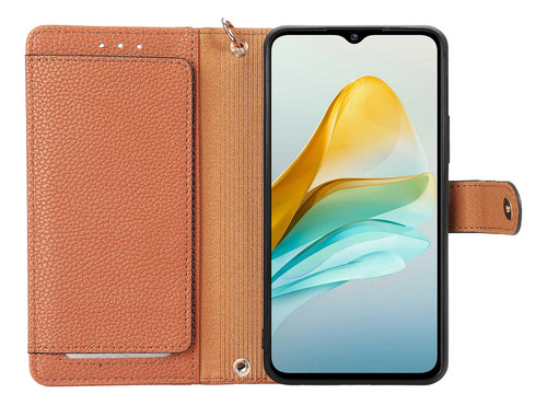 Y Funda Tipo Cartera De Piel Con Cierre Cruzado Con Cierre De