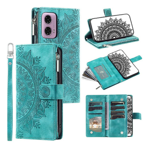 Funda For Motorola Moto E14 Totem Cartera Con Mano