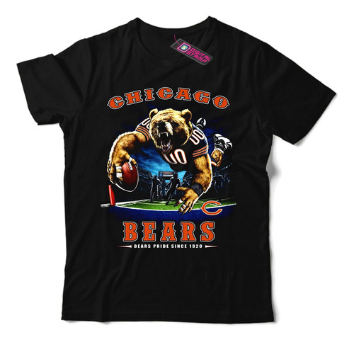 Remera Chicago Bears Equipo Nfl 38 Dtg Premium