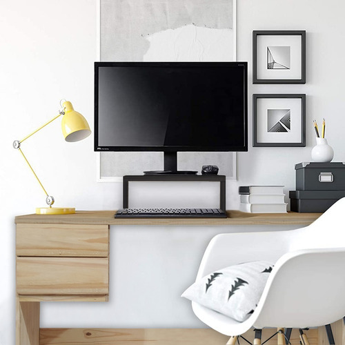 Imagen 5 de 10 de Soporte Base Eleva Monitor Para Pc Elevador 58x28 Escritorio