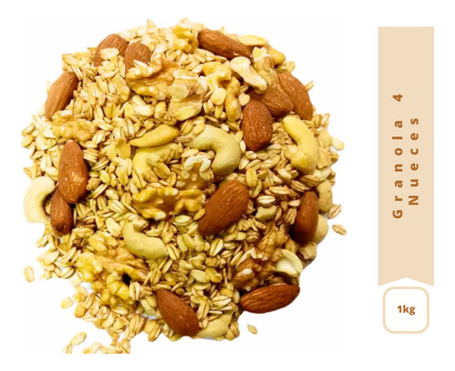 Granola De Avena Y 4 Nueces X 1kg