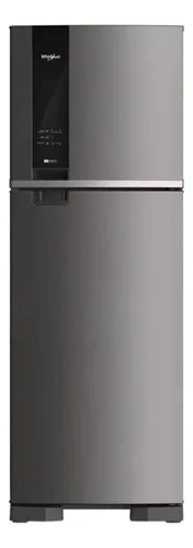 Heladera no frost Whirlpool Top Mount WRM45A inox con freezer 375L