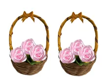 Comprar Canastas Centros De Mesa Boda Quince Años Rosas 10pzs