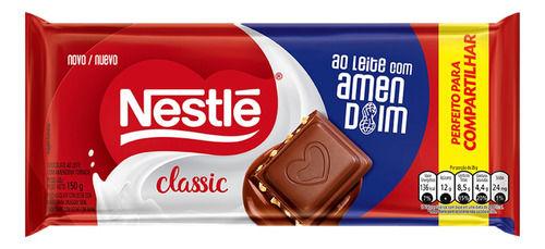 Chocolate ao Leite com Amendoim Classic  pacote 150 g