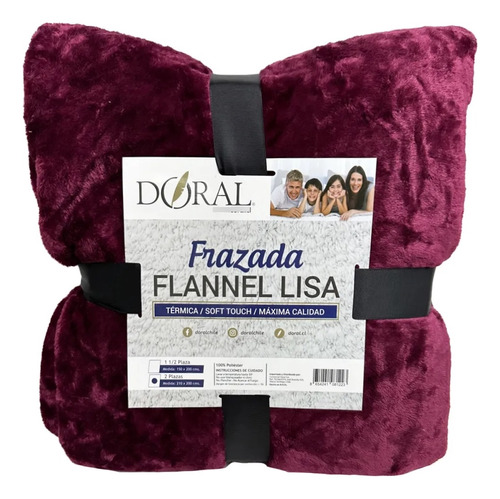 Frazada Flannel Lisa Doral 2 Plazas