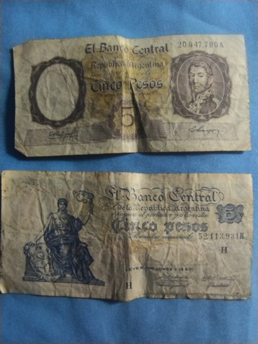 Billetes Antiguos Varios. Año 1935 Etc