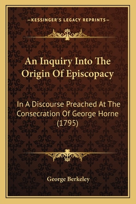 Libro An Inquiry Into The Origin Of Episcopacy: In A Disc...