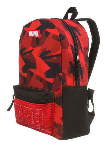 Mochila Marvel Grande Juvenil Adulto Geek Esportiva 11694 Cor Vermelho