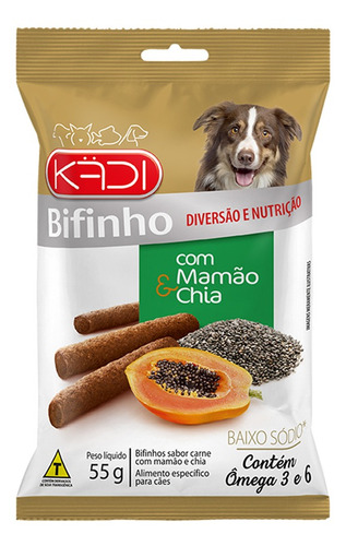 Petisco P/ Cachorro Kadi Bifinho De Mamão E Chia