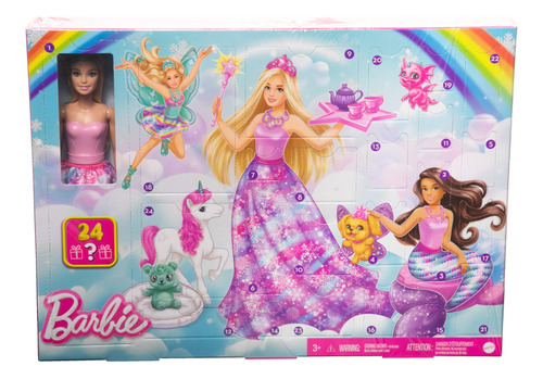 Dreamtopia Barbie Con Calendario Adviento Y Sorpresas Mágica