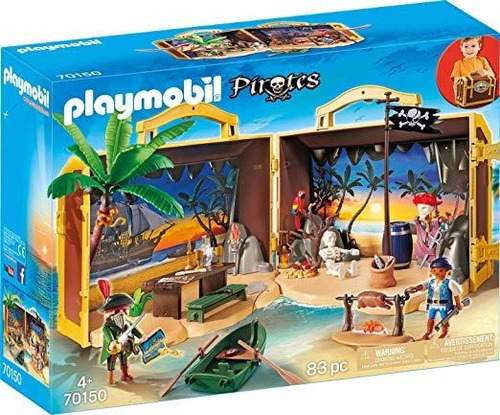 Playmobil Piratas 70150 Viajes Isla De Los Piratas Multicolo